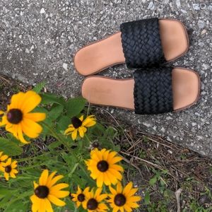MADEWELL Lianne woven slide sandals size 8